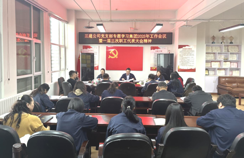 深學(xué)篤行展新姿 凝心聚力啟新程——三建公司黨支部專題學(xué)習研討集團“兩會”精神