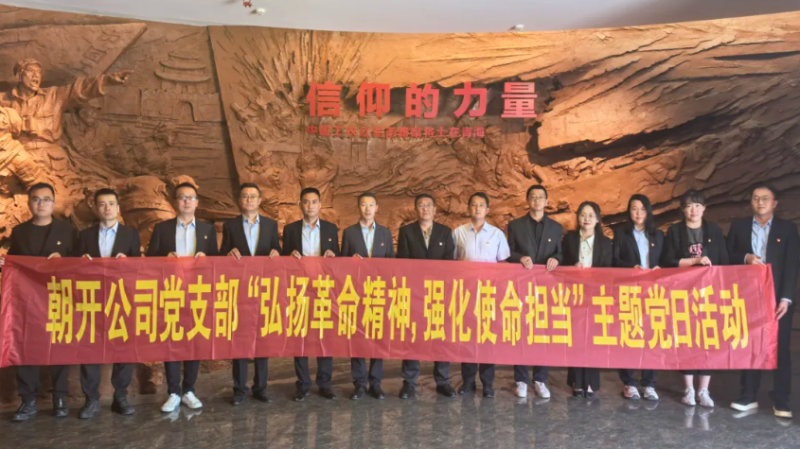 朝開公司黨支部開展“弘揚革命精神 強化使命擔(dān)當”主題黨日活動